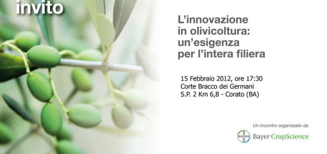 15/02/2012 L'innovazione in olivicoltura: un esigenza per l'intera filiera - Racanati Multitrader s.n.c